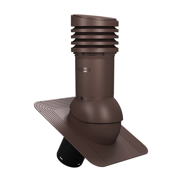 STANDARD EVO ventilācijas izvads NEIZOLĒTS 125d - Brūns
